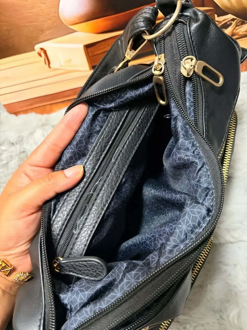 Y2K Vintage Black Cargo Hobo Bag - Shoulder Bag - 2000s Style